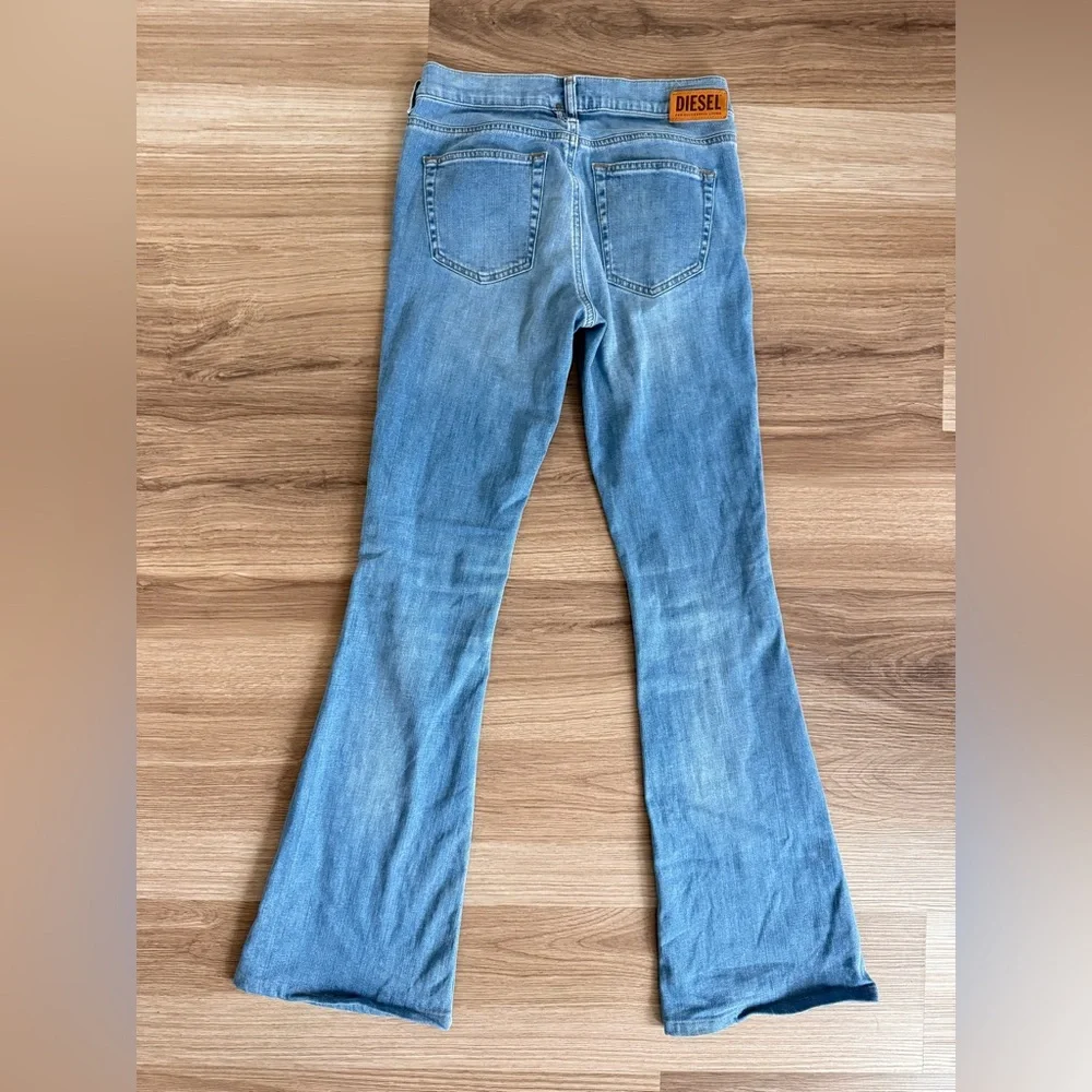 DIESEL D-EBBEY BLUE BOOTCUT LOW WAIST JEANS WOMENS SIZE 25 - Picture 8 of 12